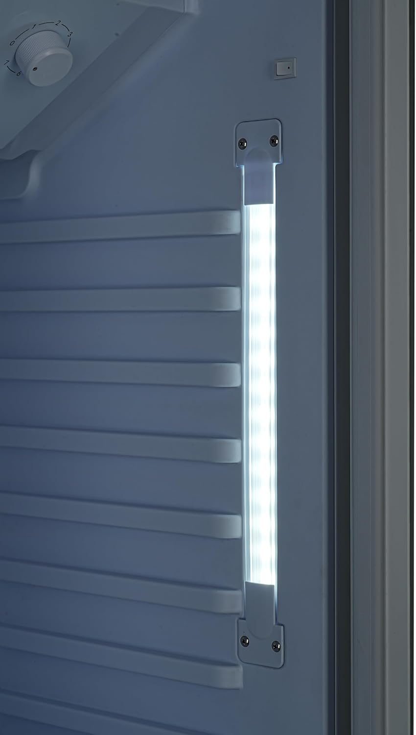 METRO Professional Getränkekühlschrank GSC4280, Metall/Glas, 280 L, belüftete Kühlung, 210 W, mit Schloss, Weiß