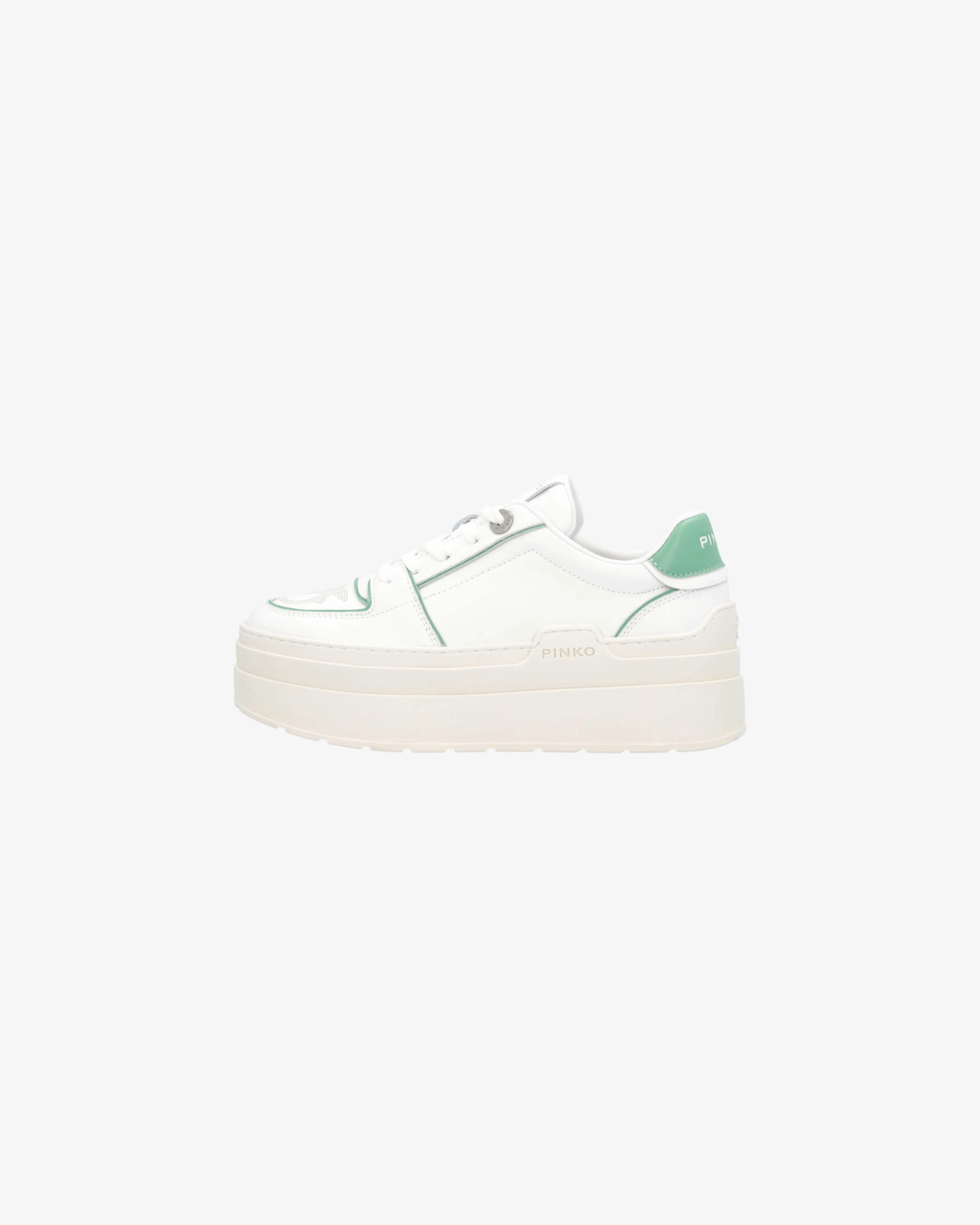 Sneakers bicolores à plateforme | Vert