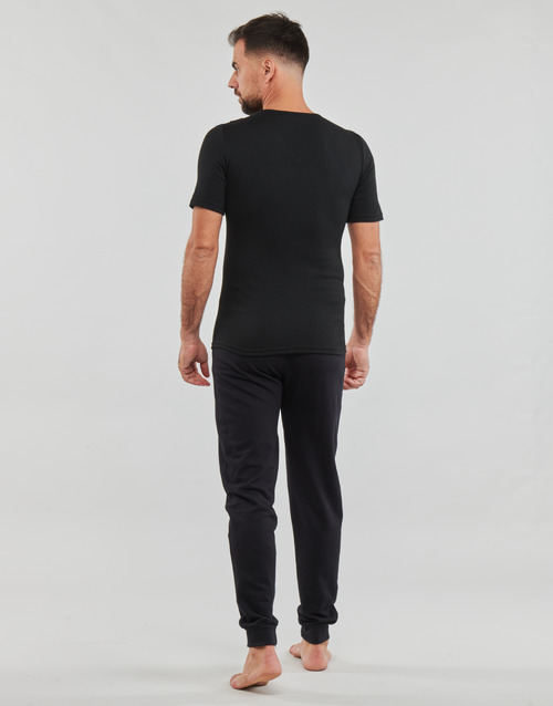 Damart - CLASSIC SHORT SLEEVE V-NECK T SHIRT GRADE 3 - Noir