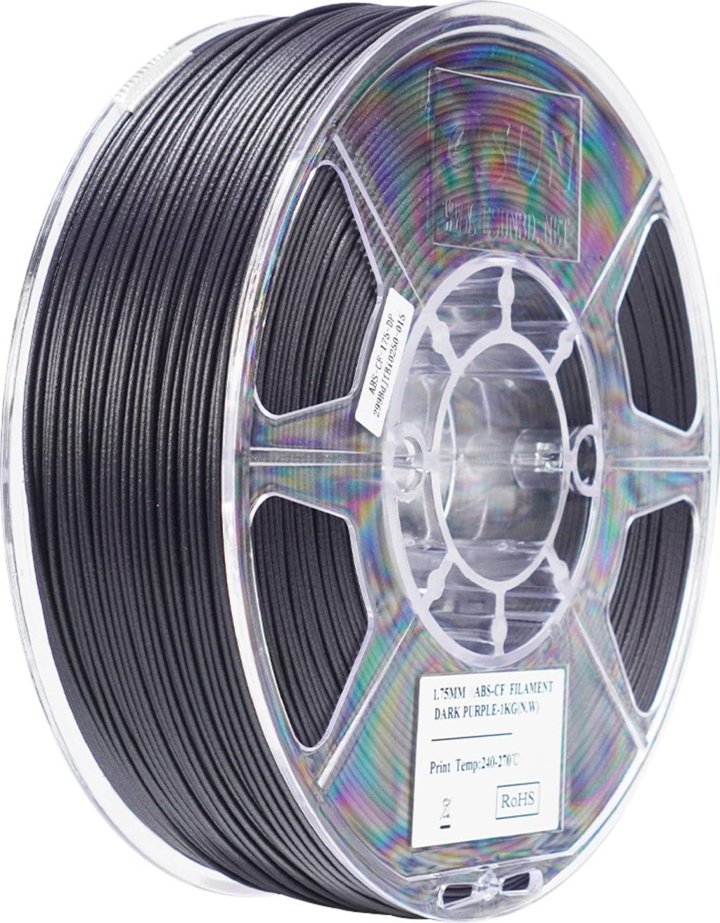 eSUN  ABS-CF Dark Purple, 1,75 mm / 1000 g    ABS mit Kohlefasern