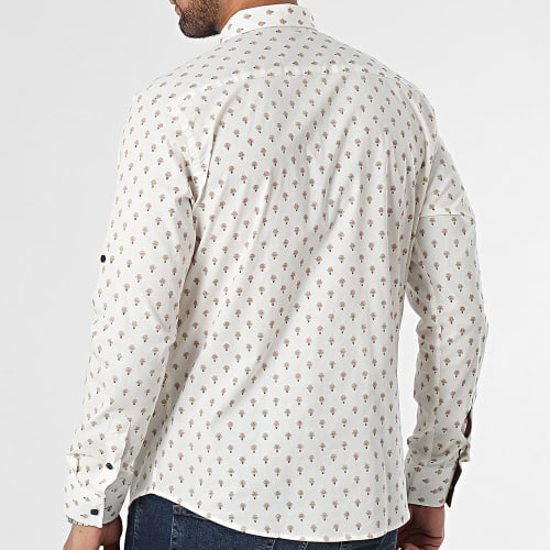Chemise Manches Longues Beige