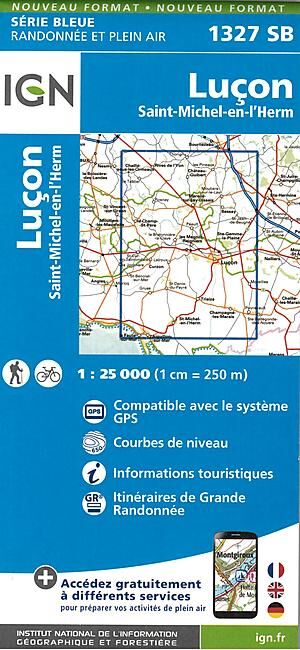 IGN - 1327 SB LUCON ST MICHEL EN L HERM 1 25 000