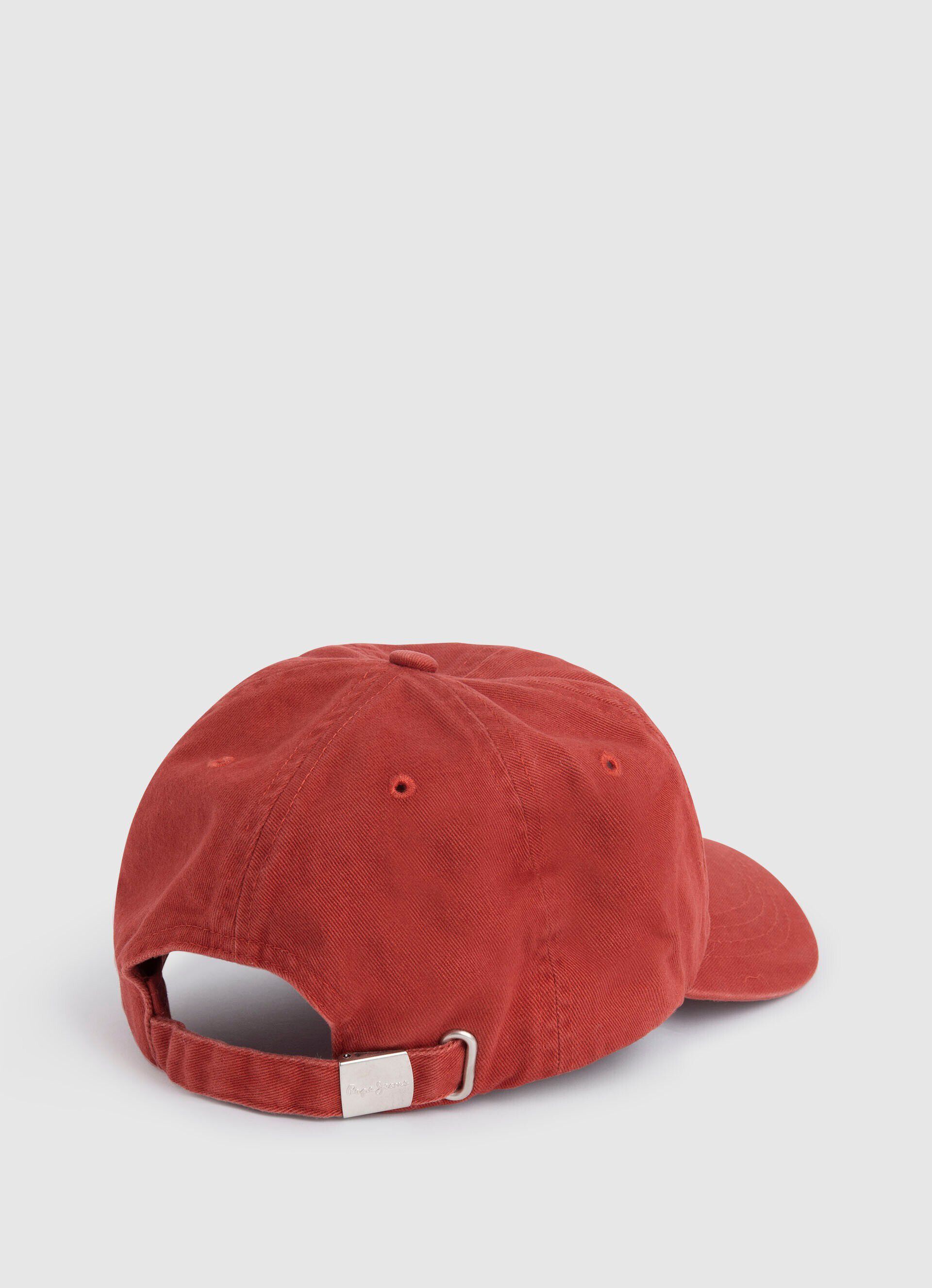 Boné básico com logo bordado - vermelho estúdio, tamanho único.