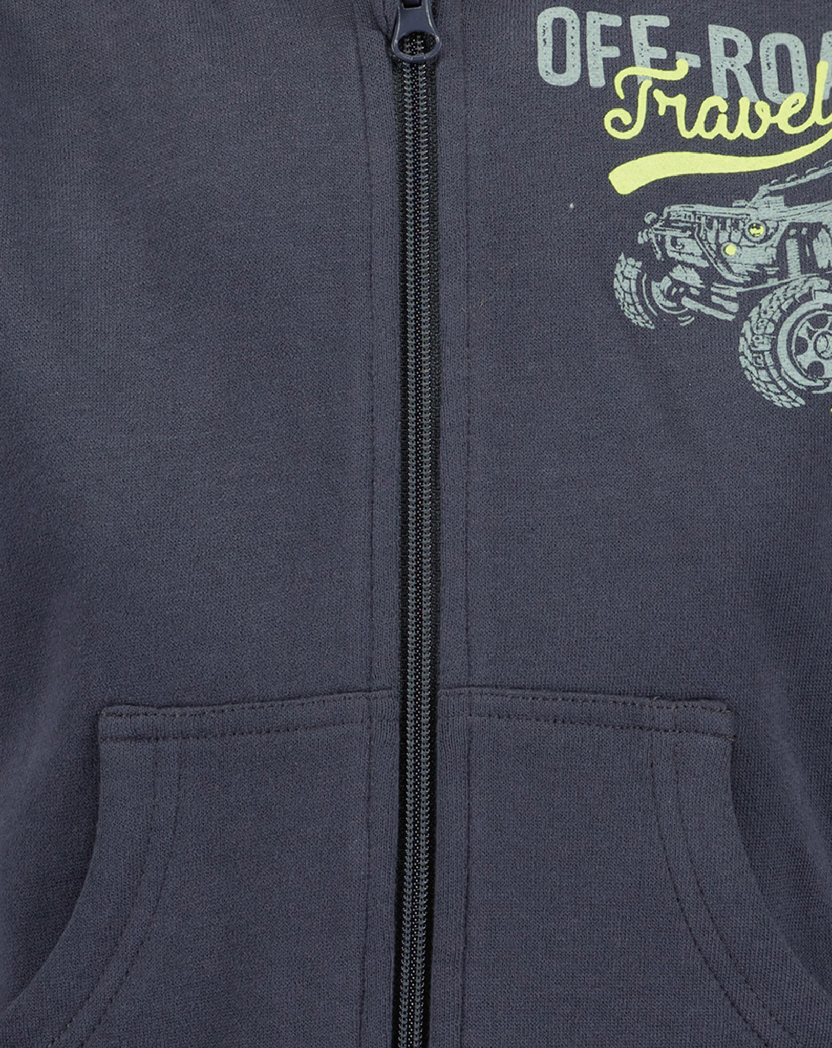 Kapuzensweatjacke TRAVEL mit Teddyfutter in dunkel