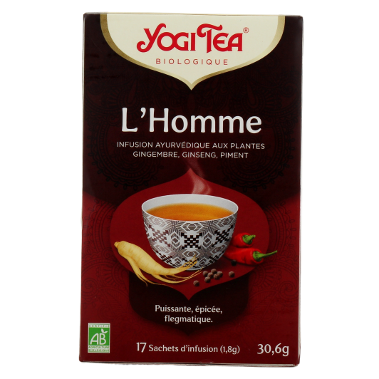 Tisane ayurvédique L'Homme Yogi Tea - 17 sachets