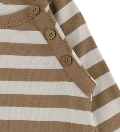 Katvig Kjole - Brun/Beige Stribet
