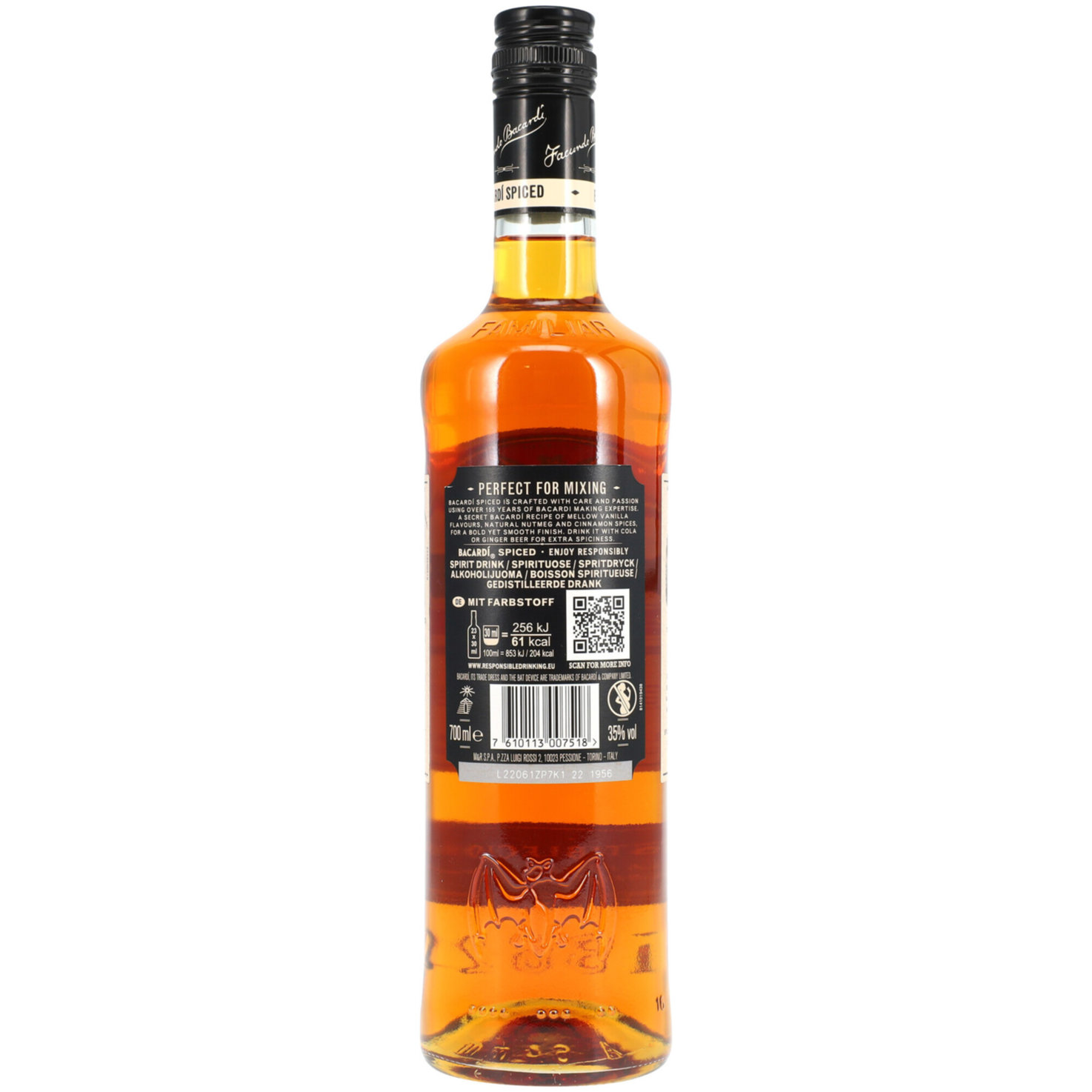 Bacardi Spiced Rum -70cl