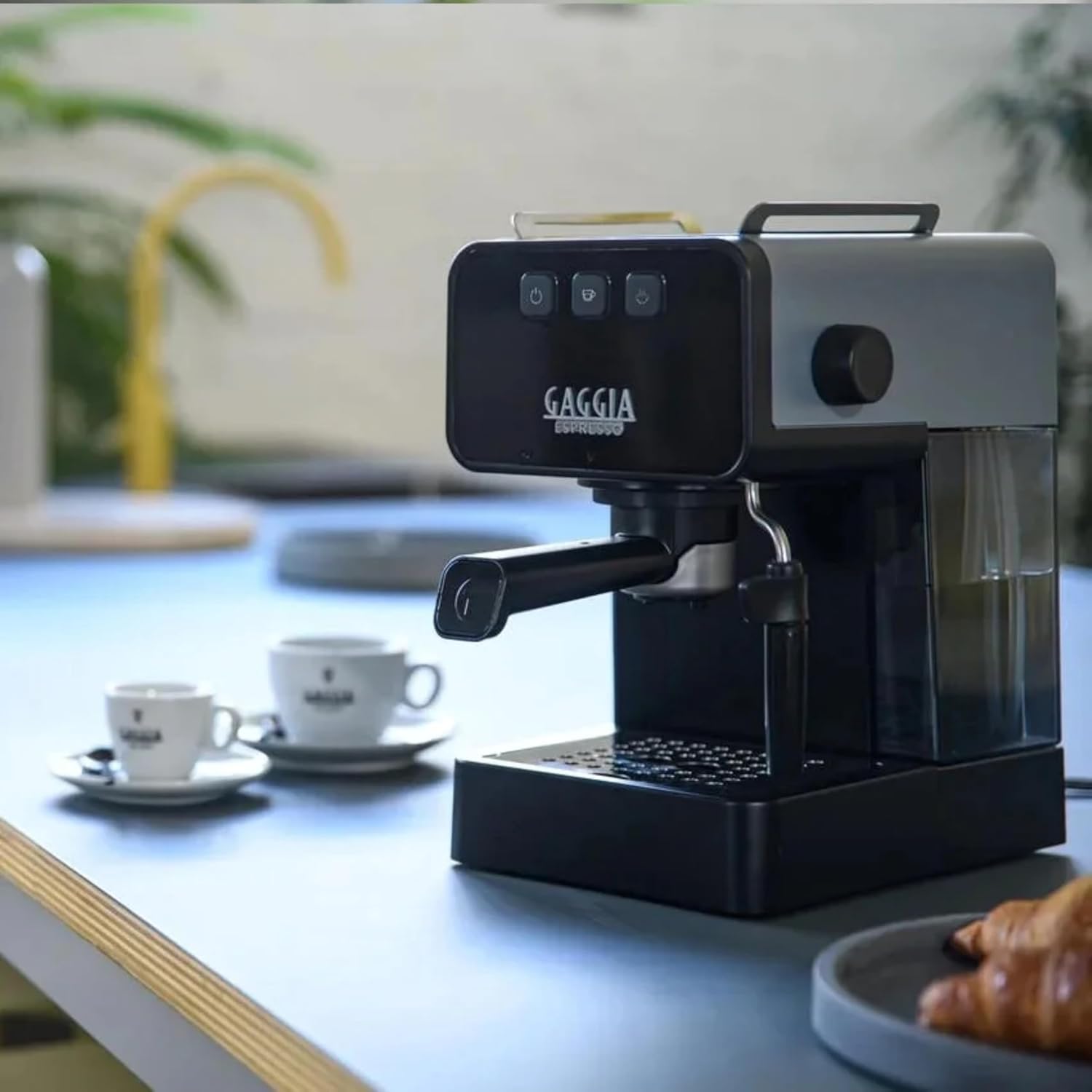 Gaggia Espresso Evolution Black | PID Kesseltemperaturregler | Kaffeemaschine Made in Italy | Automatische Vorbrühautomatik | Siebträger 53 mm | Espressomaschine mit Pumpe | Amerikanisch