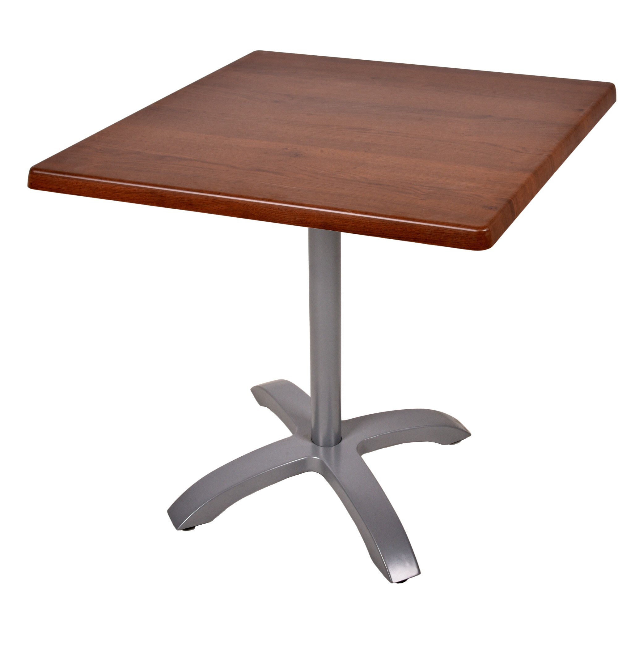 Bistrotisch Set Bennet 80x80cm Tischgestell Alu silber matt Garten Tisch Gestell