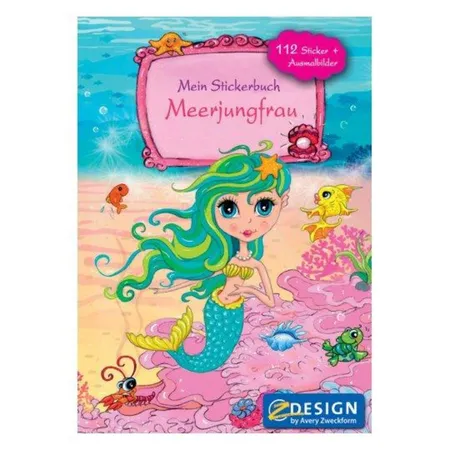 Avery Zweckform Z-Design 57796 Kinder Sticker Spielbuch, Meerjungfrau, 1 Stück/1 Stück