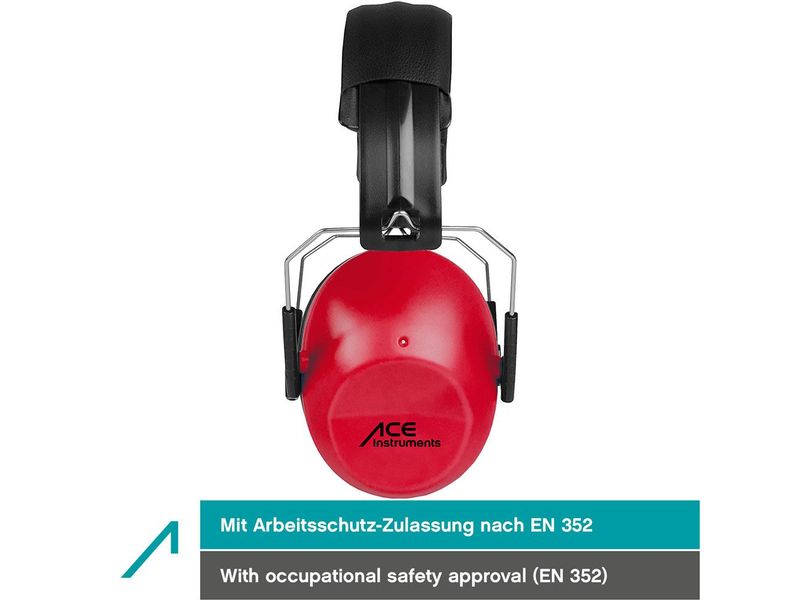 ACE SHH…! Gehörschutz ACE SHH EN 352-1 Zertifiziert, -26dB, Einstellbarer Kindergehörschutz