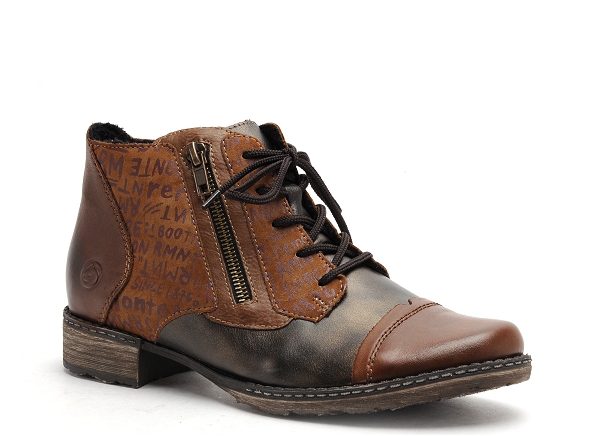 Remonte boots bottine plates femme d4378 marron