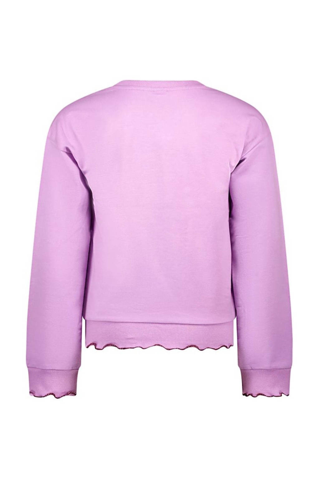 B.Nosy sweater Sue met printopdruk lila