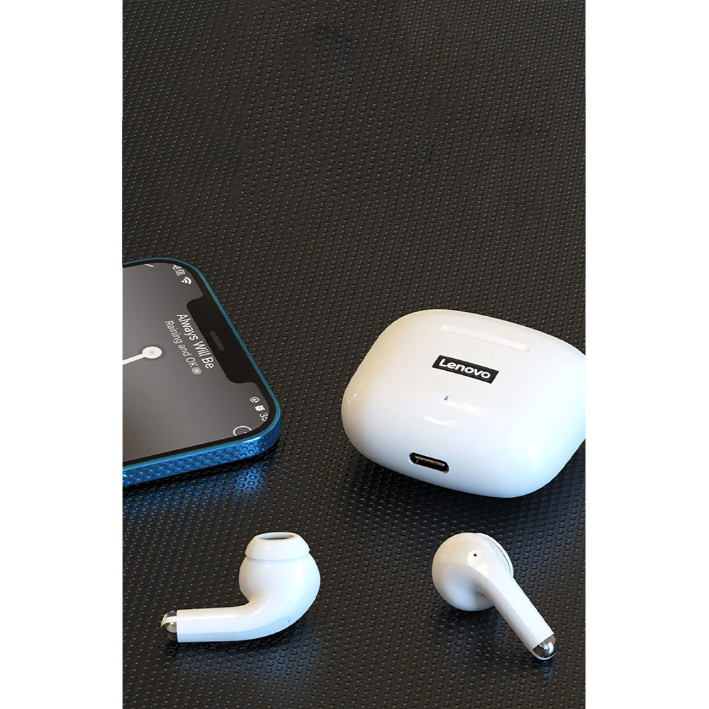thinkplus LP40 Pro Kabellose TWS Bluetooth 5.1 In-Ear Kopfhörer AAC Headset   Lade Case (250mAh) - Grün