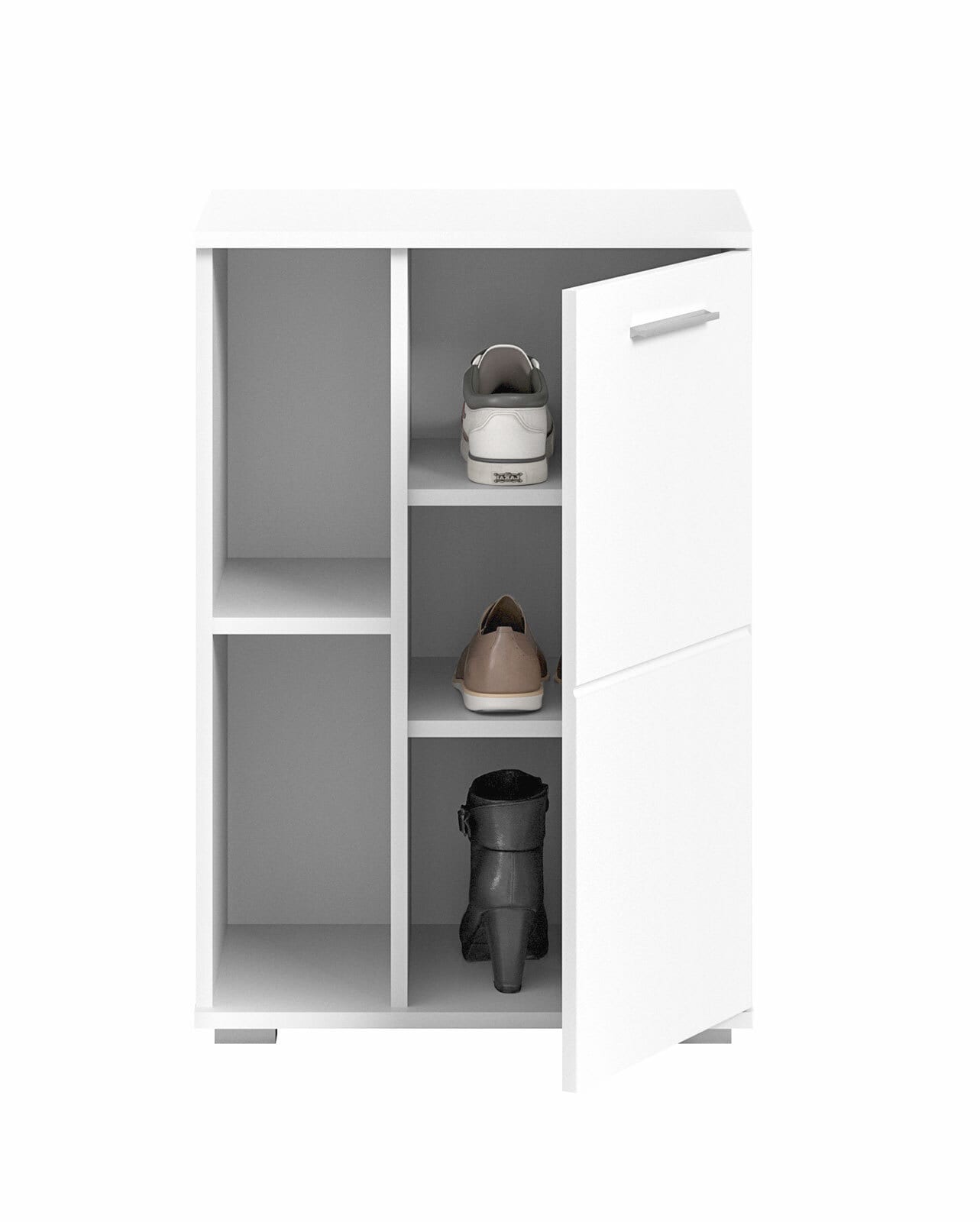 Schuhkommode Prego 55x79x39 cm weiß hochglanz