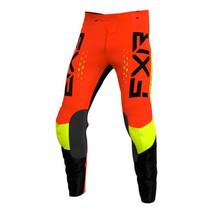 Pantalon cross FXR CLUTCH PRO BLACK/NUKE RED/HIVIS 2022 - Noir