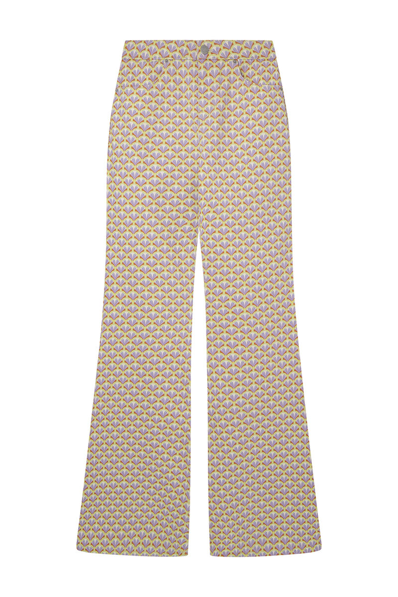 Calça jeans vazada - marrom