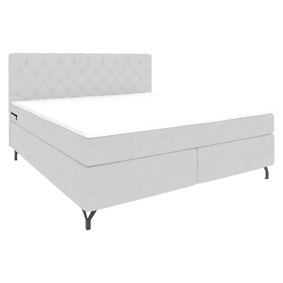 Boxspringbett Reno 180x200 Hellgrau