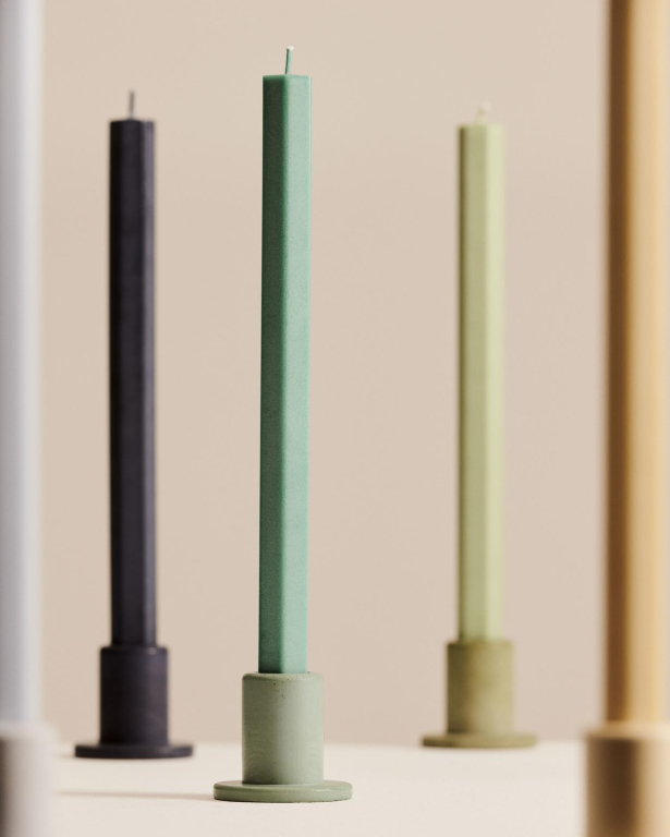 Hay Square kaarsen set van 4 Dark