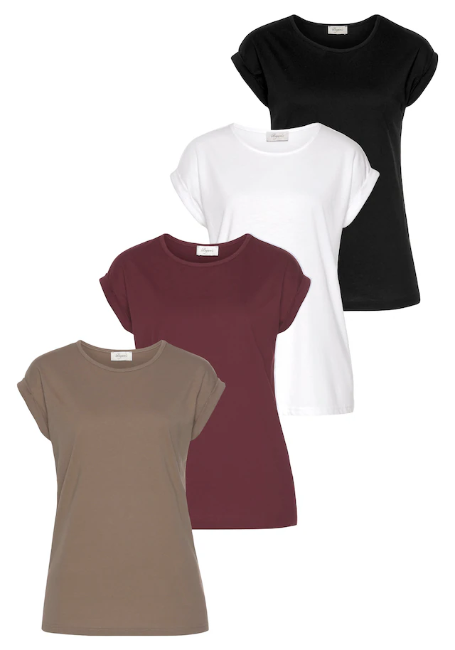 Boysen's T-Shirt , Kurzarm,  basic,  Rundhalsausschnitt - NEUE FARBEN