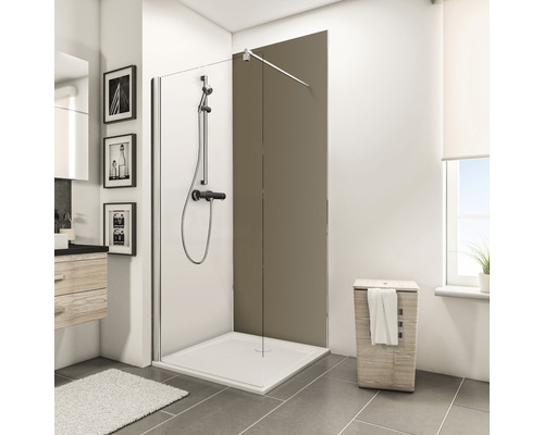 SCHULTE DecoDesign ExpressPlus douchewandpaneel, effen kleur taupe, 210 x 90 cm, EP1900923 678 210