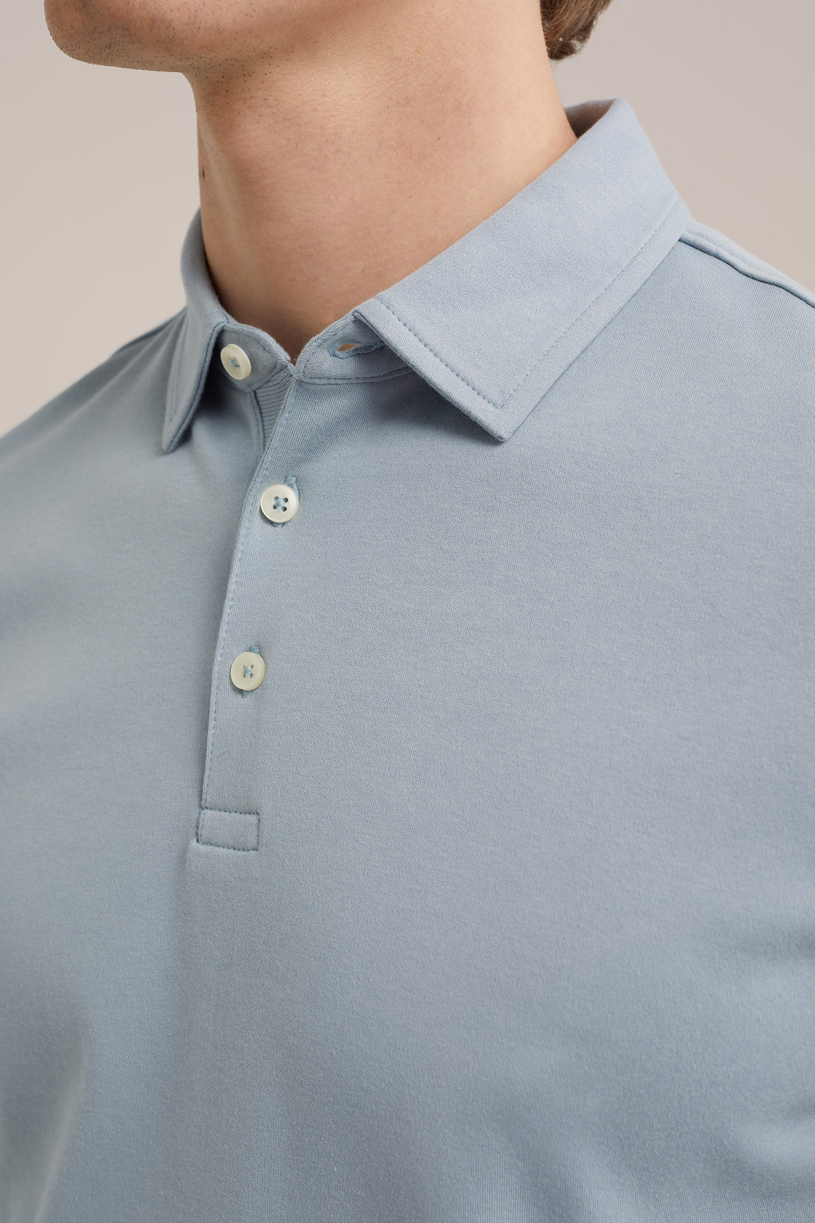 ultra soft polo WE Fashion Lichtblauw