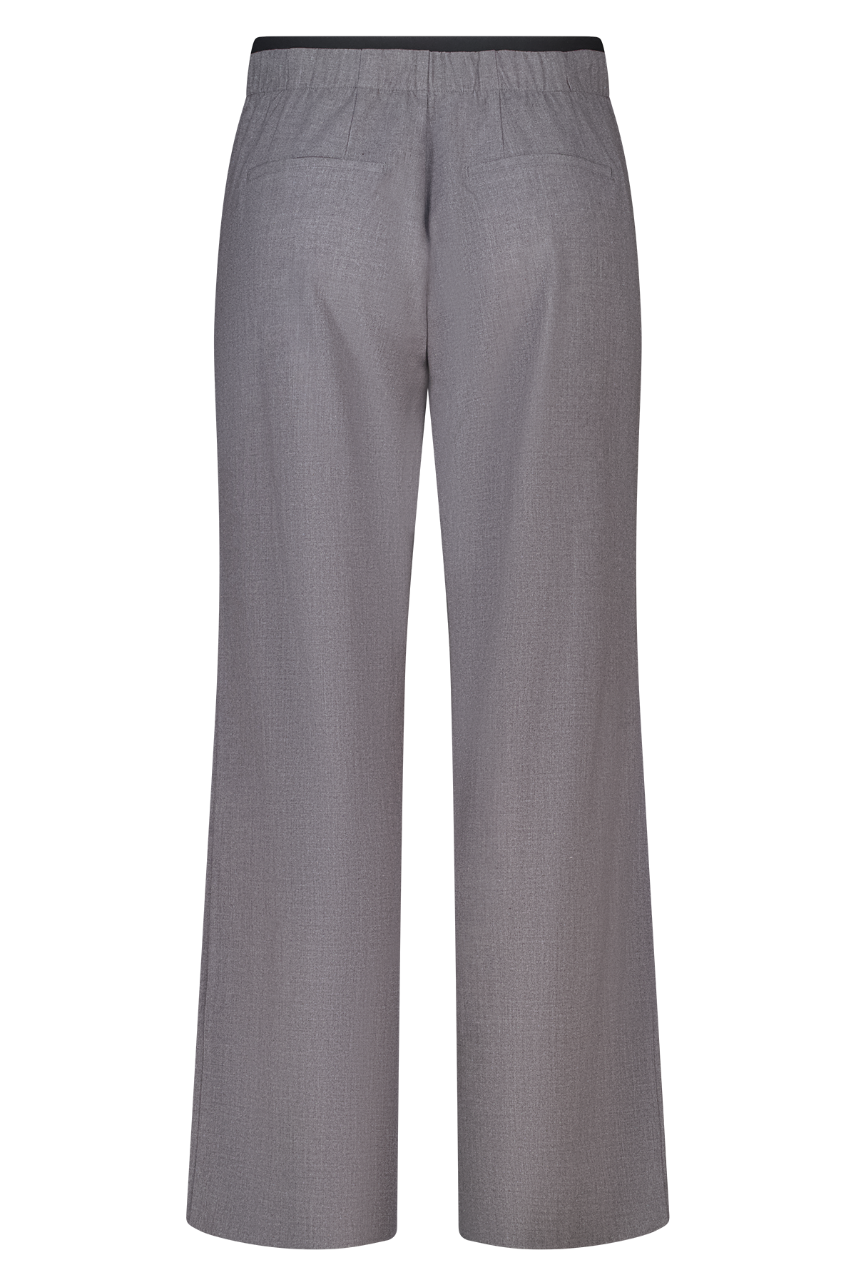 Wide-leg pantalon dark grey melange