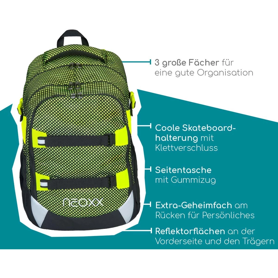 neoxx Active Schulrucksack All about Neon