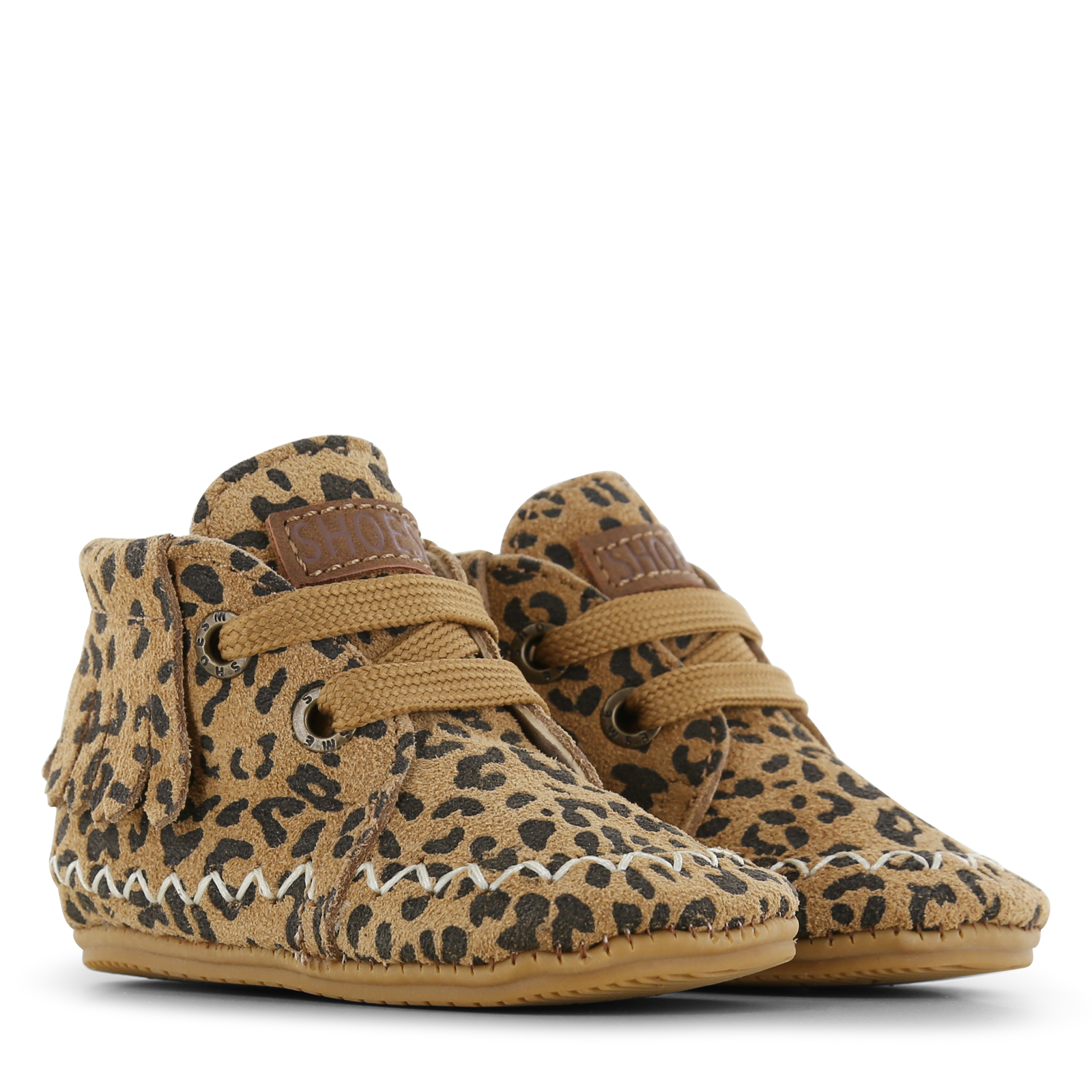 Shoesme cognac BABY-PROOF® schoentje met franjes Suède | Sale