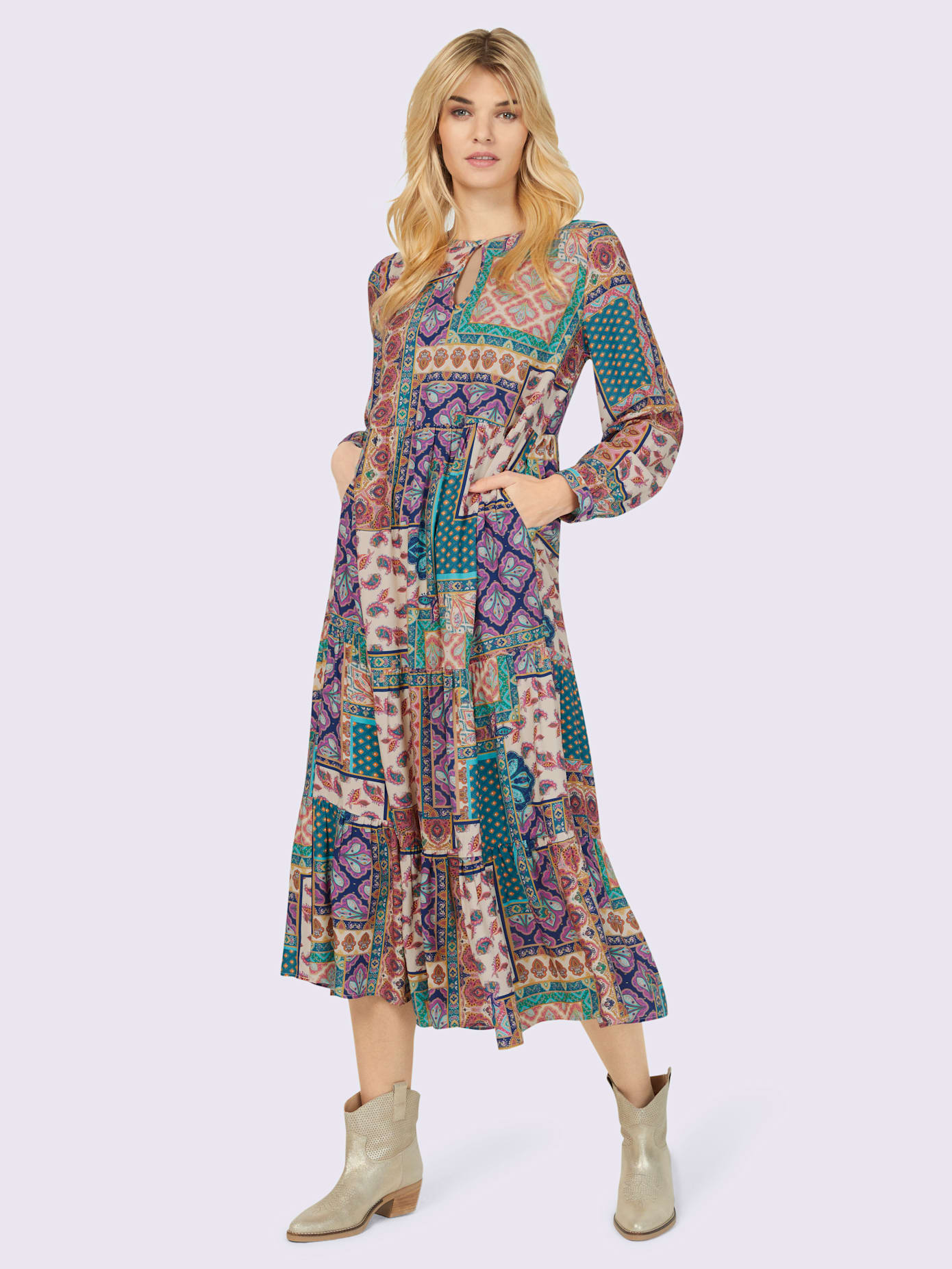 Robe imprimée pure viscose
