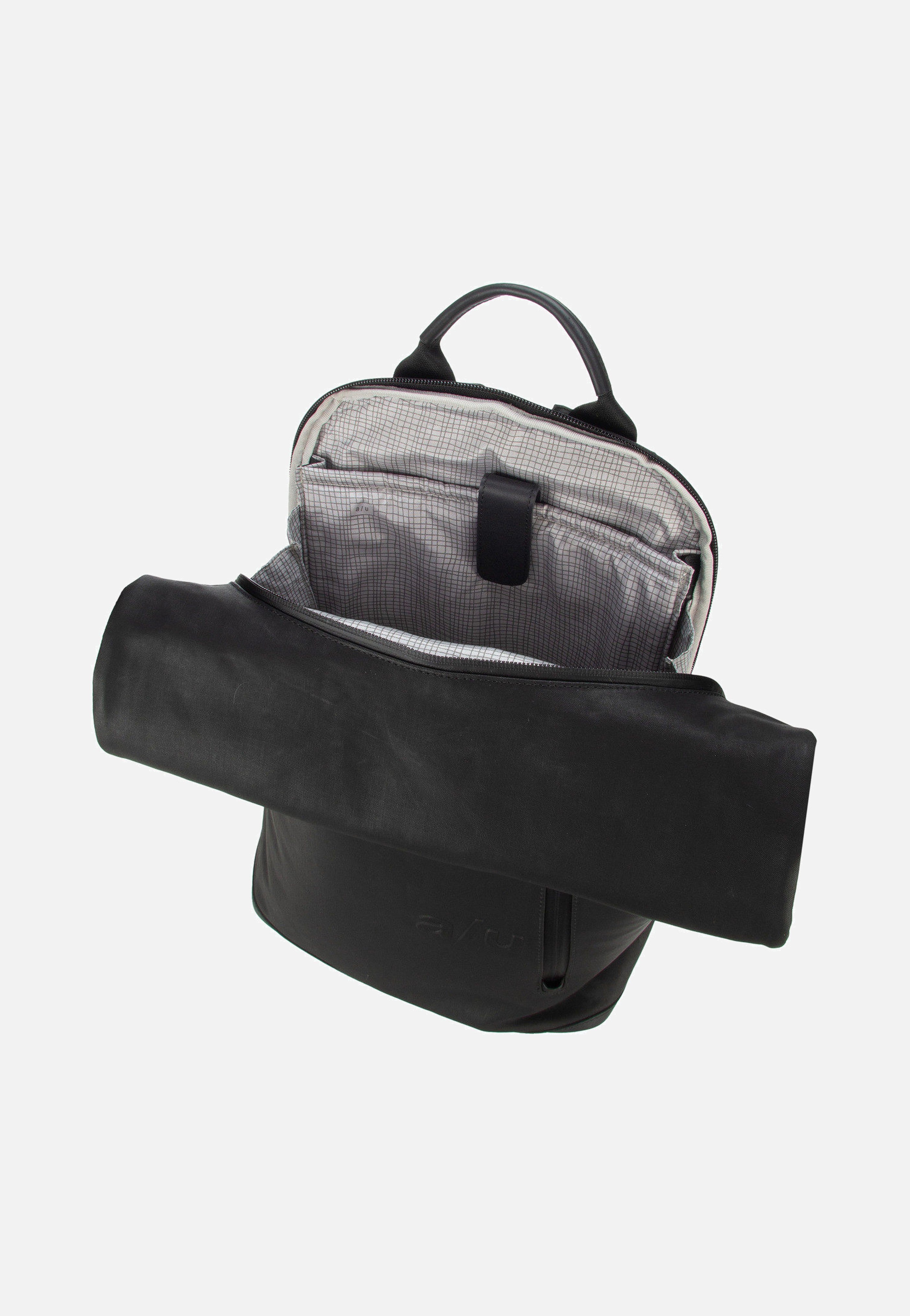 Tokio Black - Rolltop Rucksack