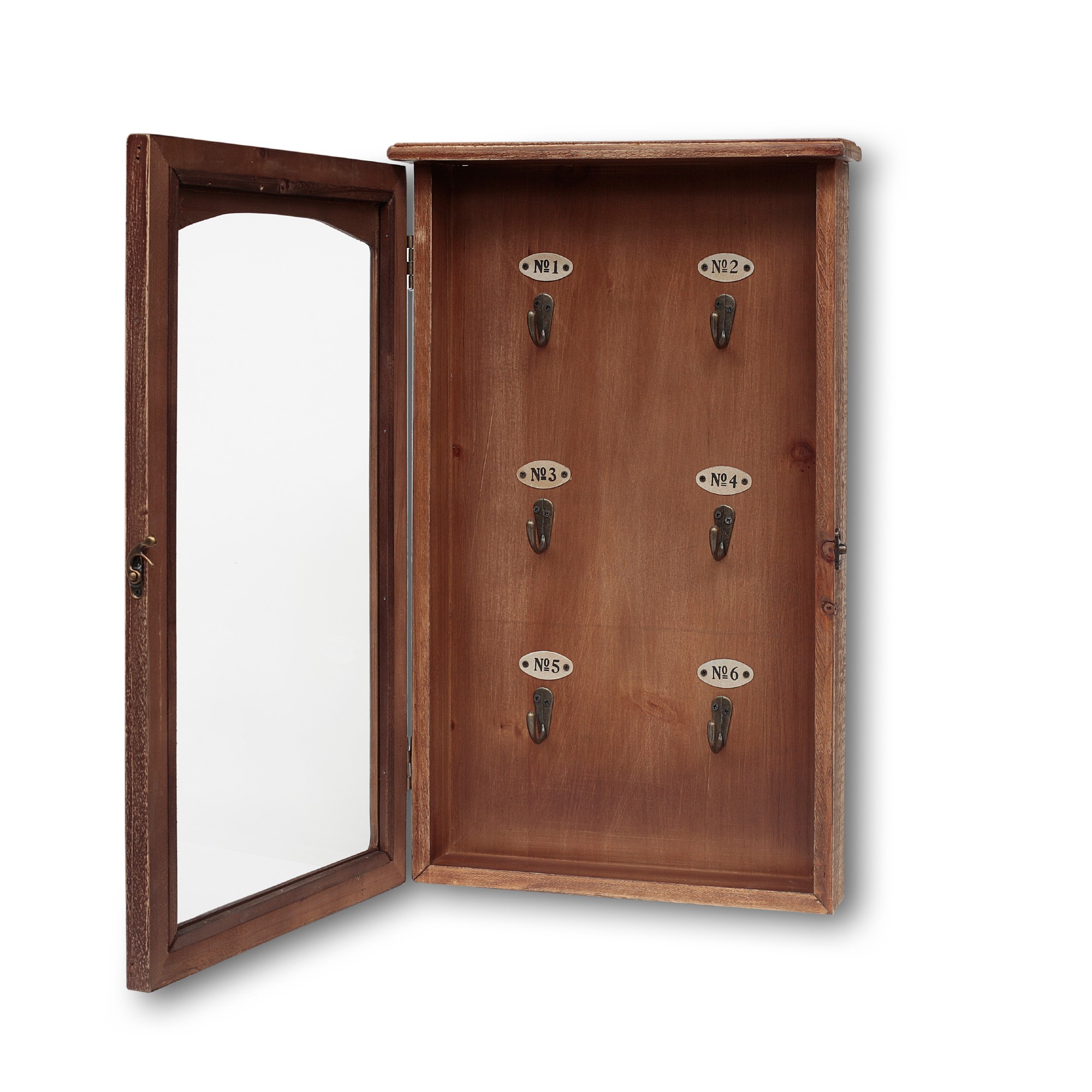 Schlüsselschrank, Tannenholz, H 51,5 cm, B 32 cm, T 8 cm von fischer's lagerhaus