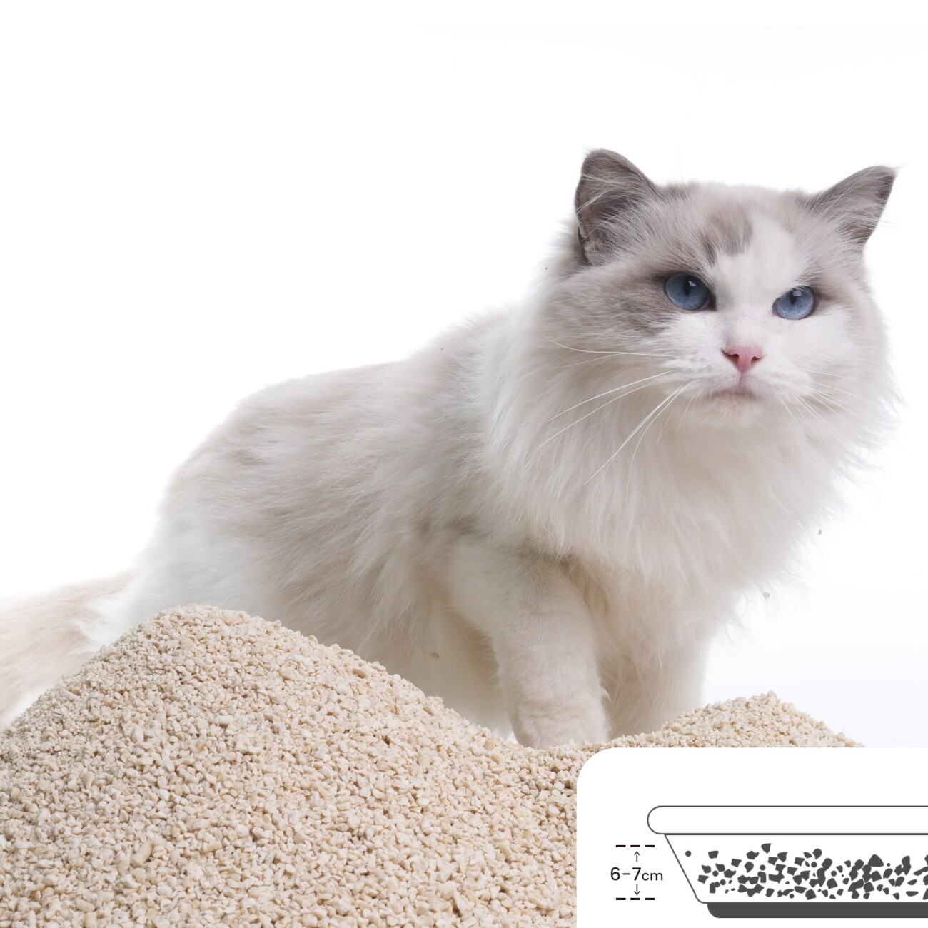 Catsplan pflanzliches Katzenstreu - original 13,5 kg