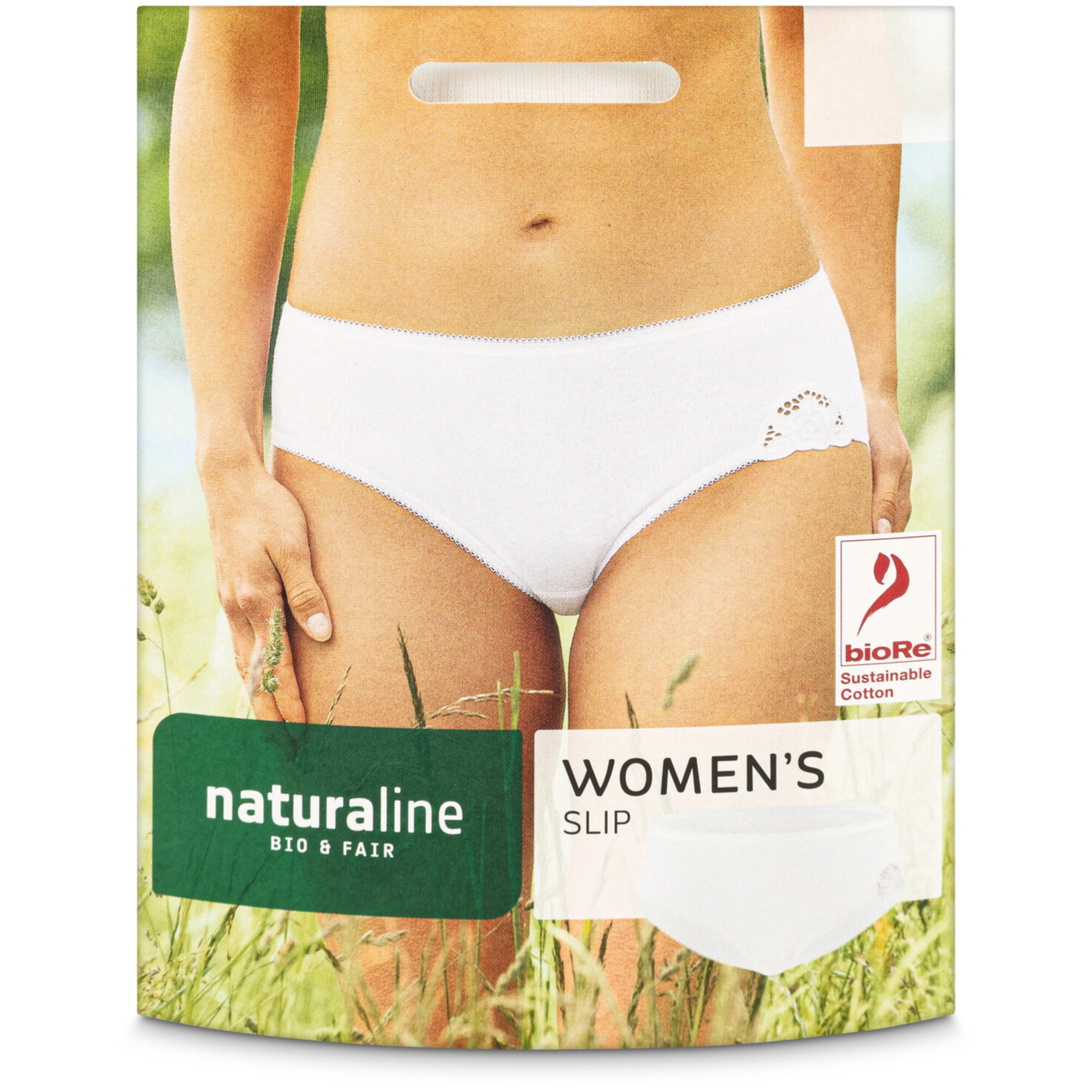 Naturaline Textil Damen Slip weiss M