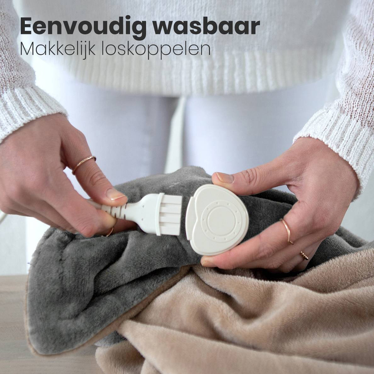 Auronic 1-Persoons elektrische deken - Grey