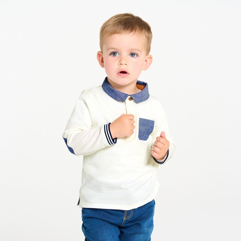 Polo maille piquée blanc bébé garçon Blanc