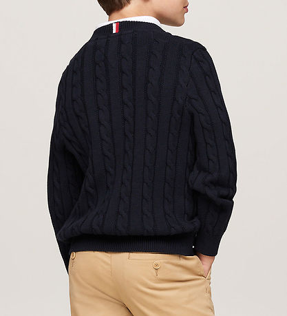 Tommy Hilfiger Bluse - Strik - Essential Reg CaBlå - Desert Sky
