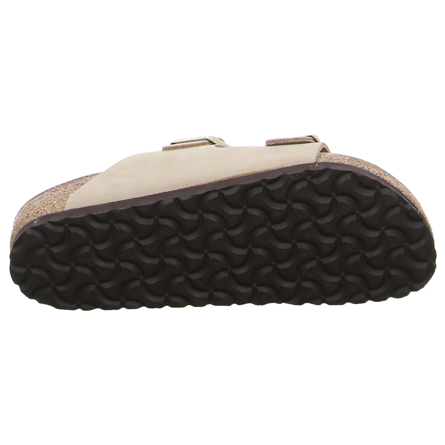 BIRKENSTOCK Bio-Fussbett Taupe Leder