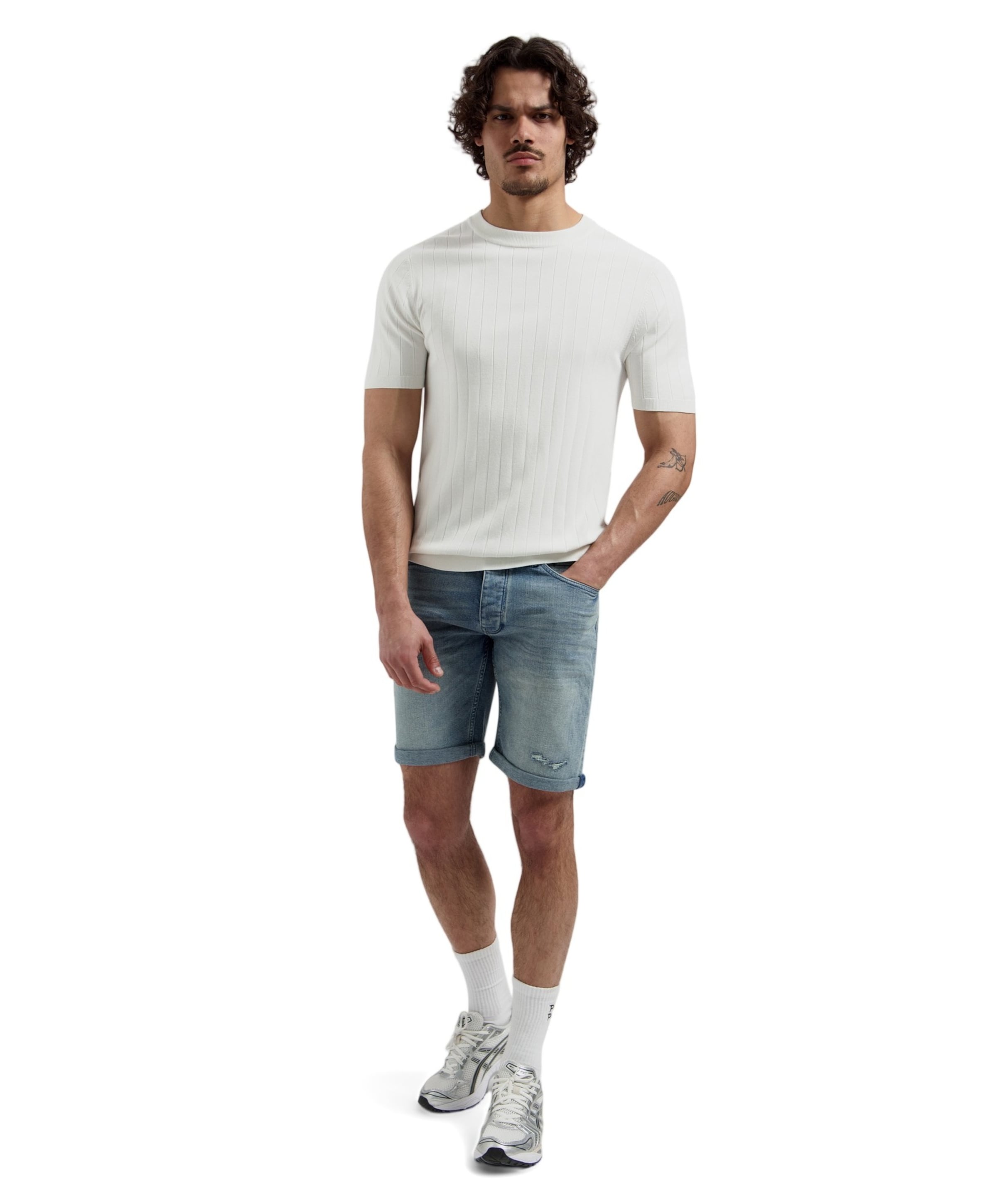 Pure Path The Miles Slim Fit Short heren korte broek blauw