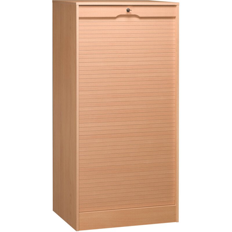 Classeur bois double à rideau H 140 cm