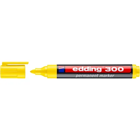 edding 300 Permanentmarker gelb, Rundspitze 1,5-3 mm