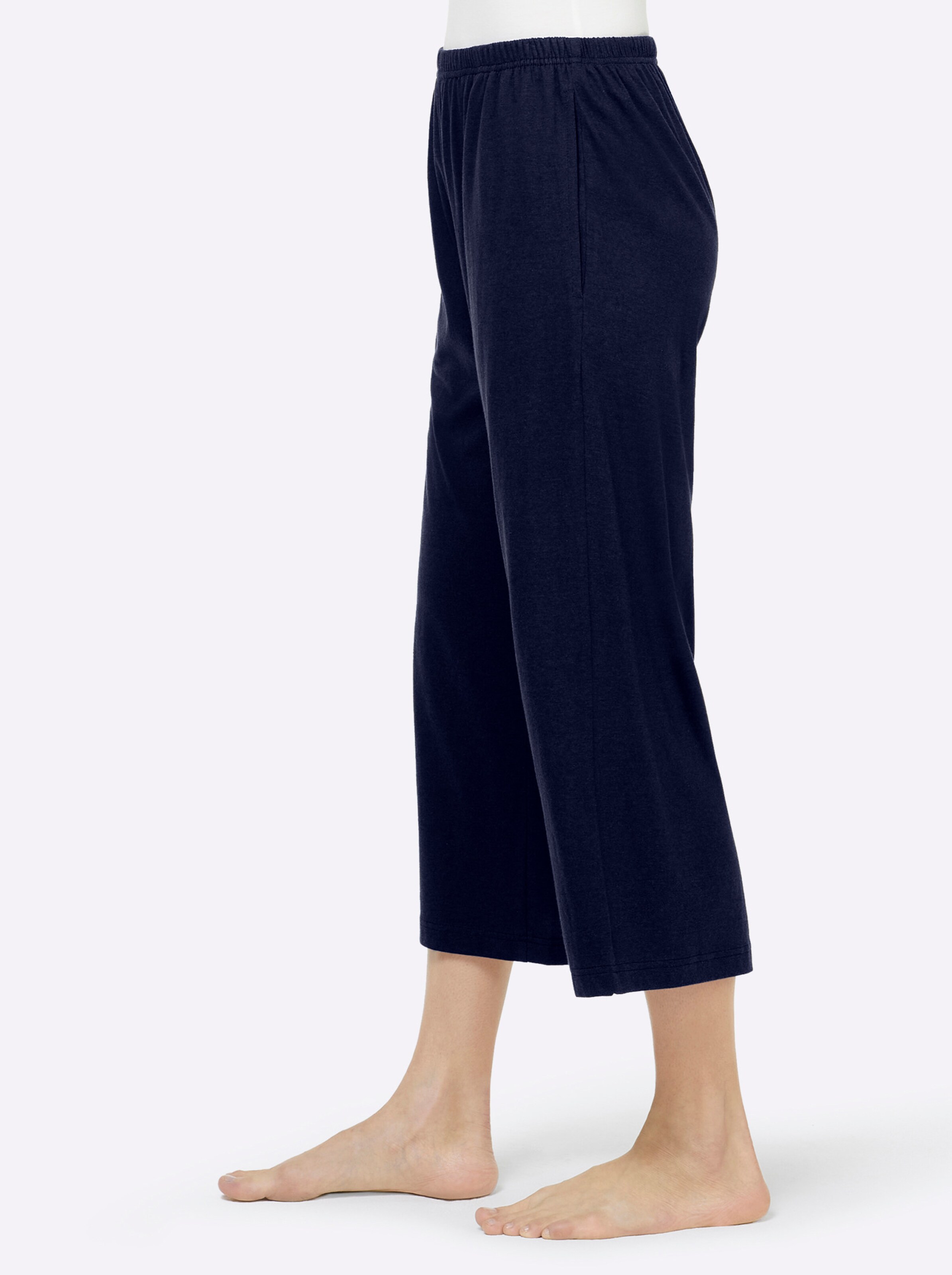 feel good Hosen in marine + bordeaux