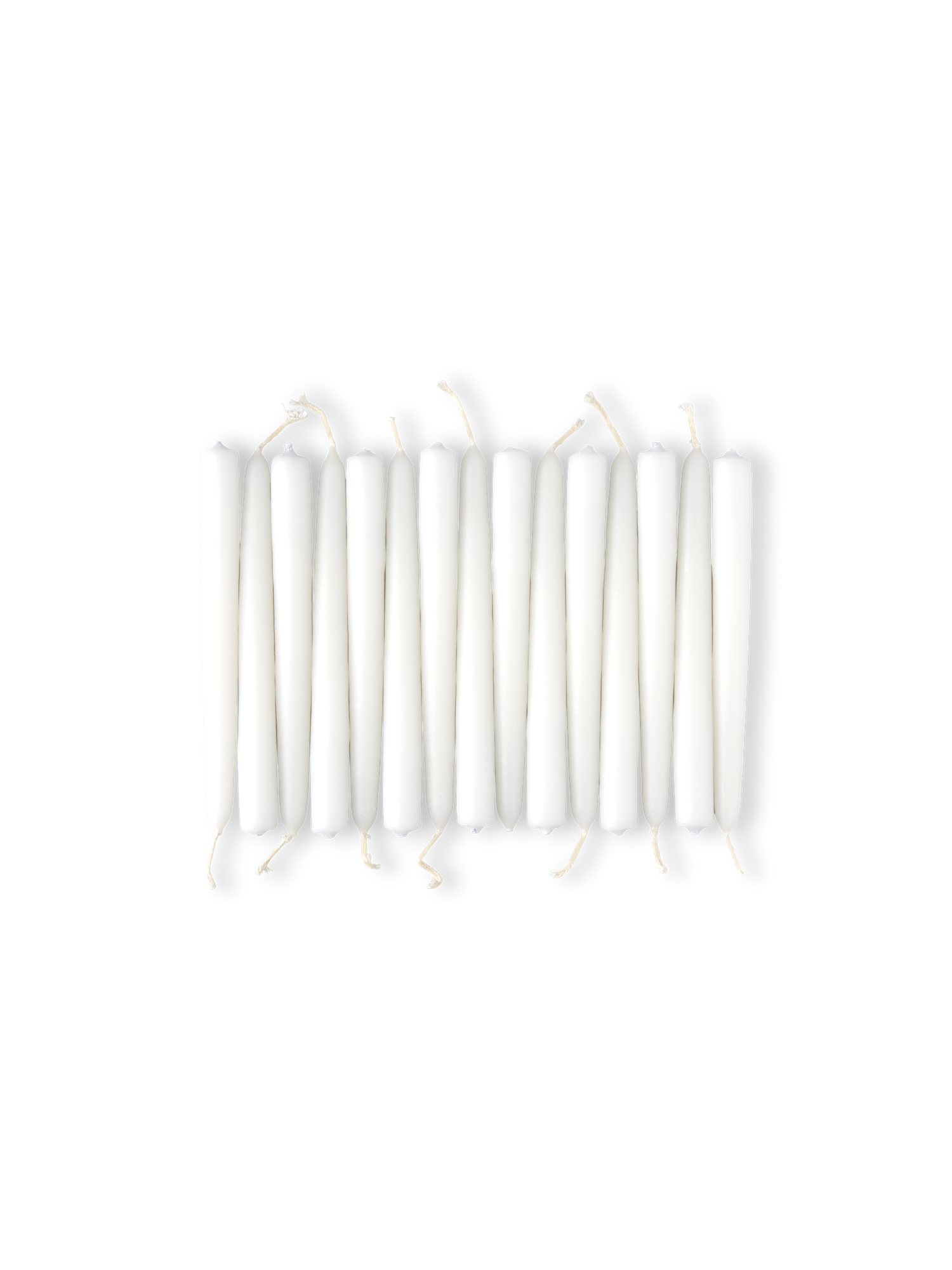 Selvslukkende lys 12 cm | Paraffin/stearin. Ø1,2 x 12 cm. 15 stk. | White