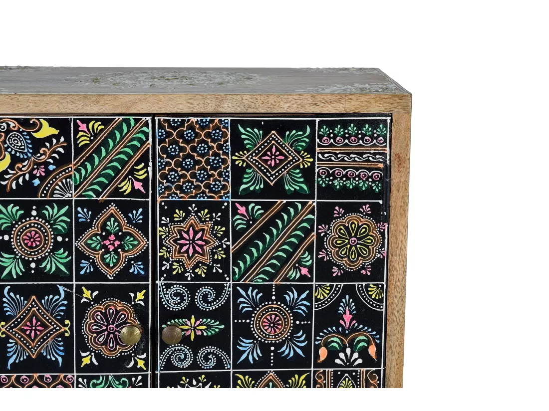 TABLE DE NUIT - PIED DE LIT BANQUETTE Multicolor.Giner y Colomer.60x30x43