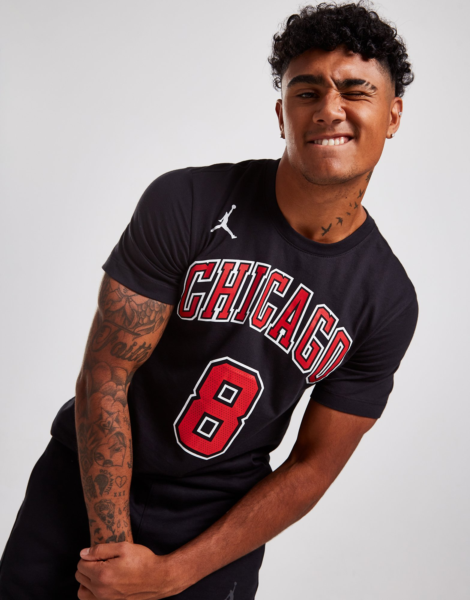 Nike T-shirt NBA Zach LaVine Bulls Statement Edition Homme