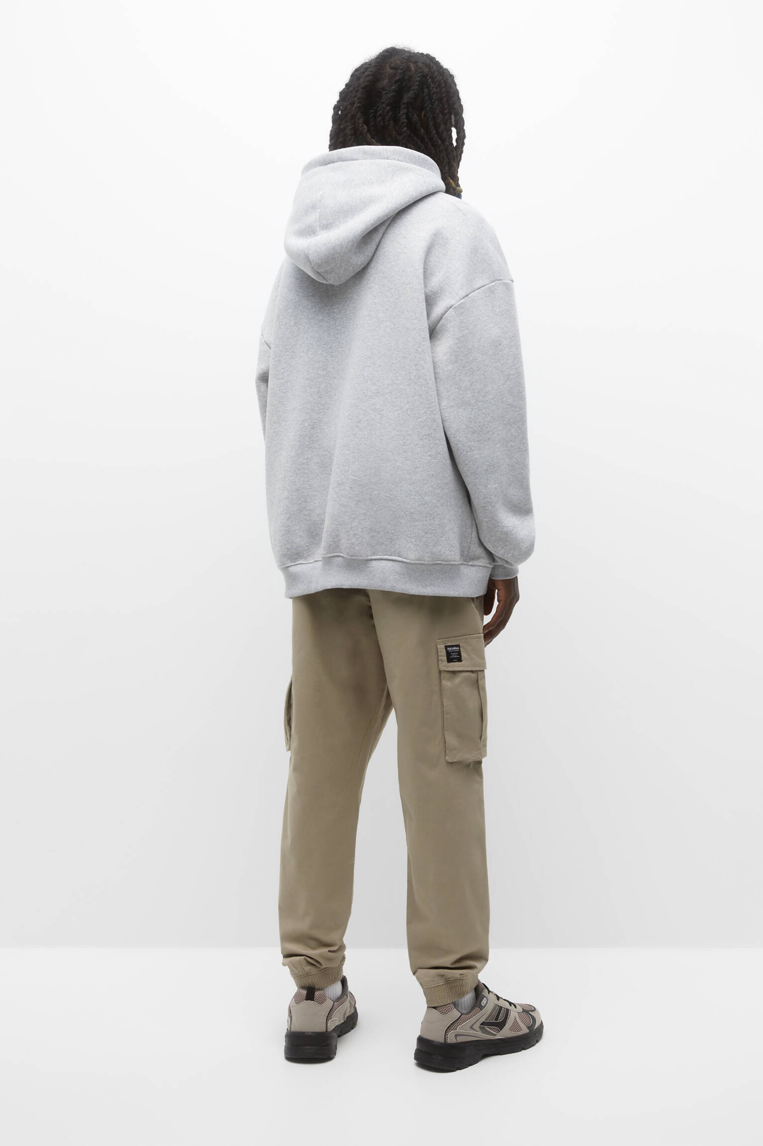 Calça jogger cargo básica - bege