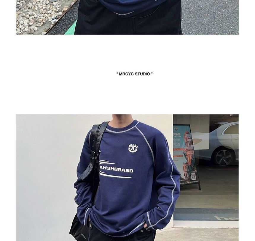 MRCYC - Sweatshirt met ronde hals en letters