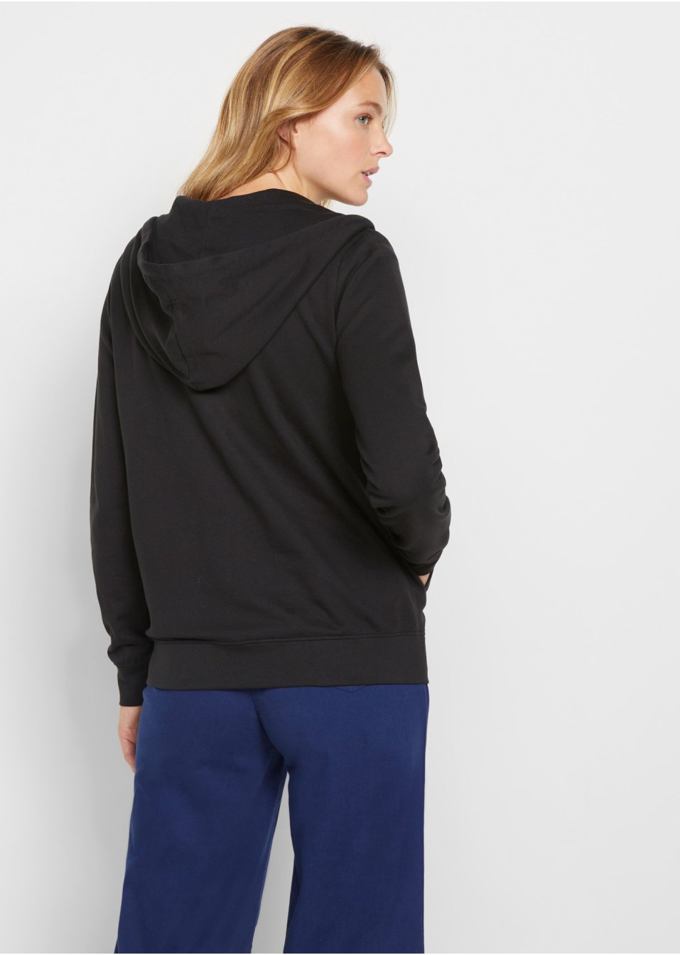 Gilet sweat à capuche avec poches latérales