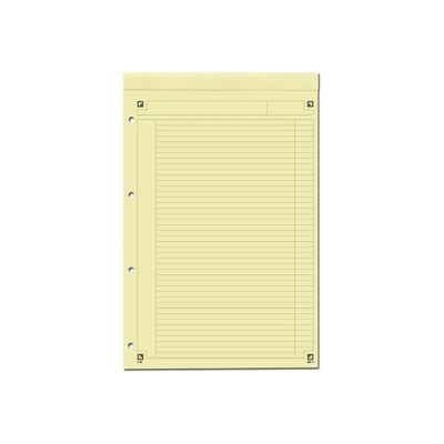 Oxford International - Bloc notes - A4 + - 160 pages - ligné jaune - perforé