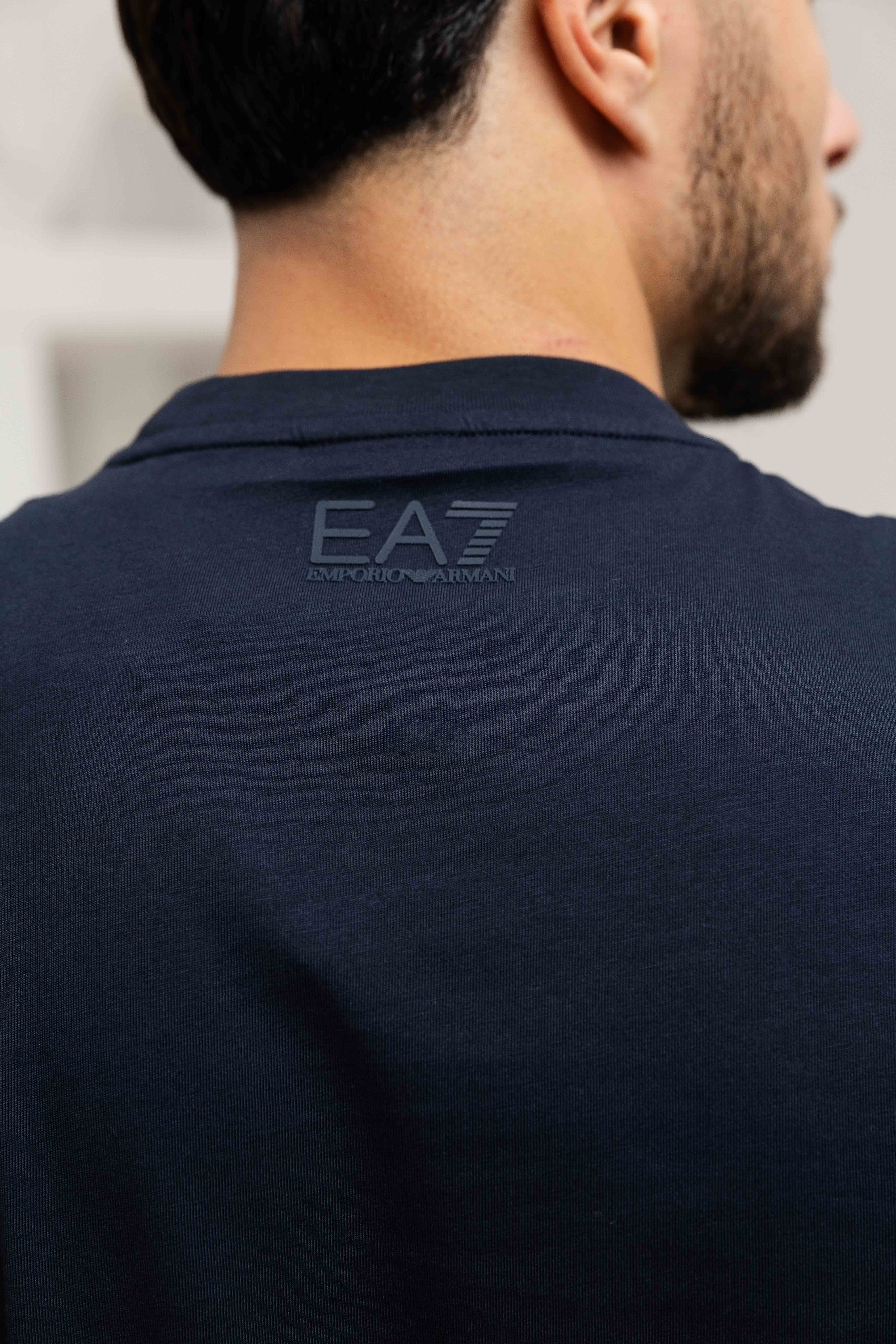 EA7 Emporio Armani 7M000163 T-Shirt Heren Donkerblauw/Groen